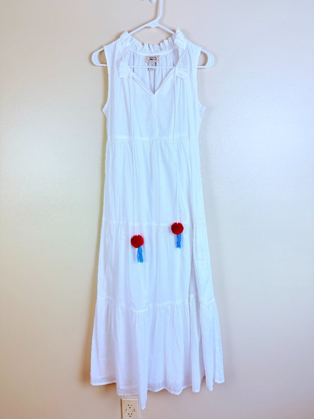 NWOT Natural Impressions 100% Cotton Fully Lined Boho Maxi Dress M